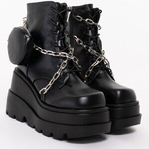 READY FOR WHATEVER  FLATFORM BOOTIE ( BRAND NEW !!! )